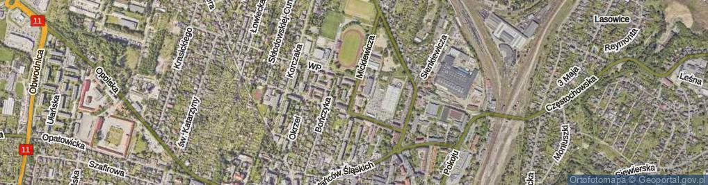 Zdjęcie satelitarne Mickiewicza Adama ul.